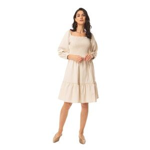 Myra Desert Storm Smocking Dress